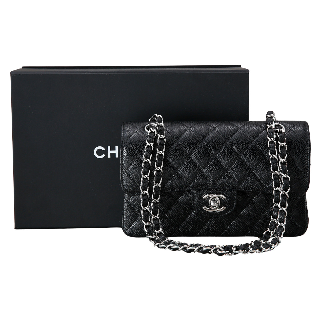 CHANEL(USED)샤넬 캐비어 클래식 스몰 플랩백