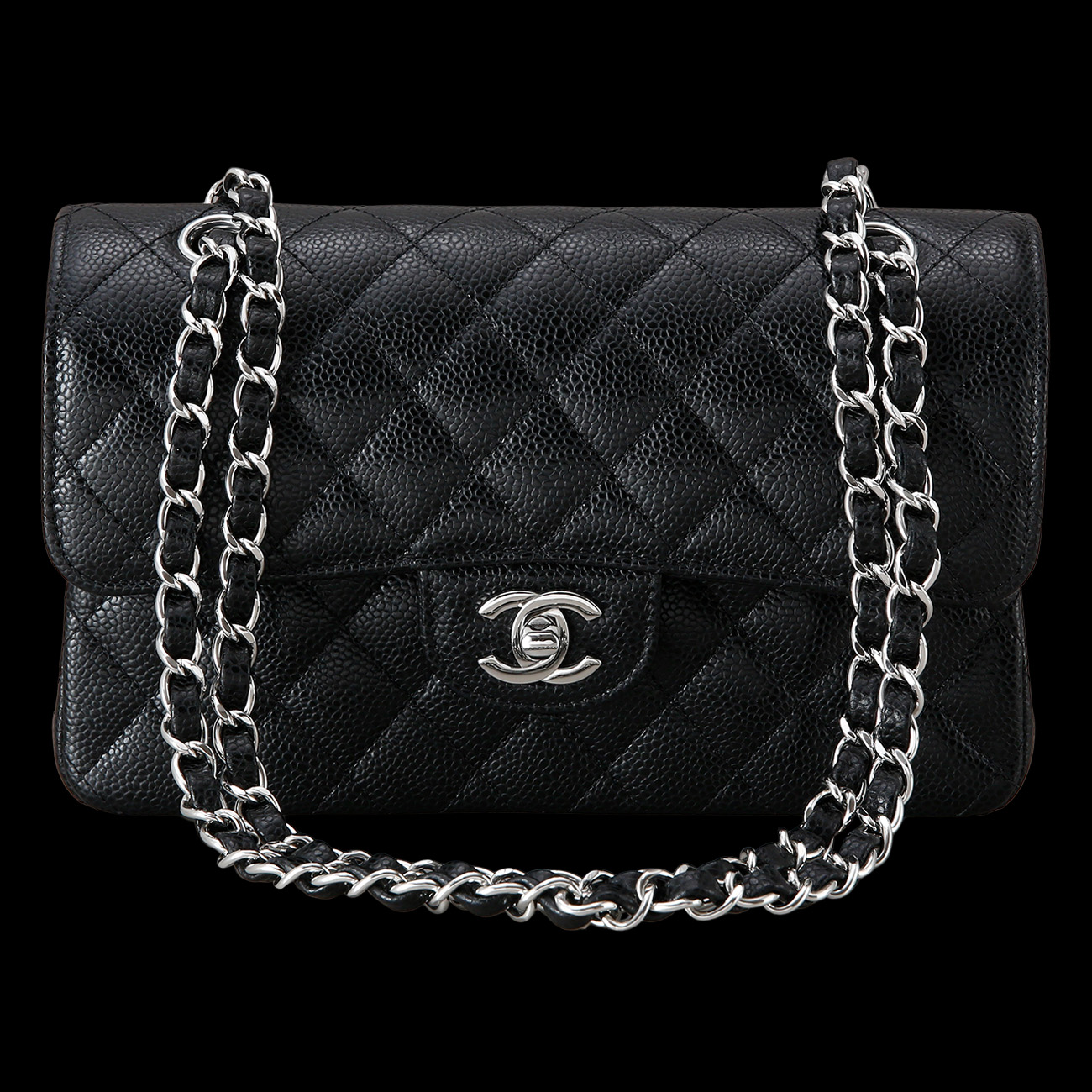 CHANEL(USED)샤넬 캐비어 클래식 스몰 플랩백