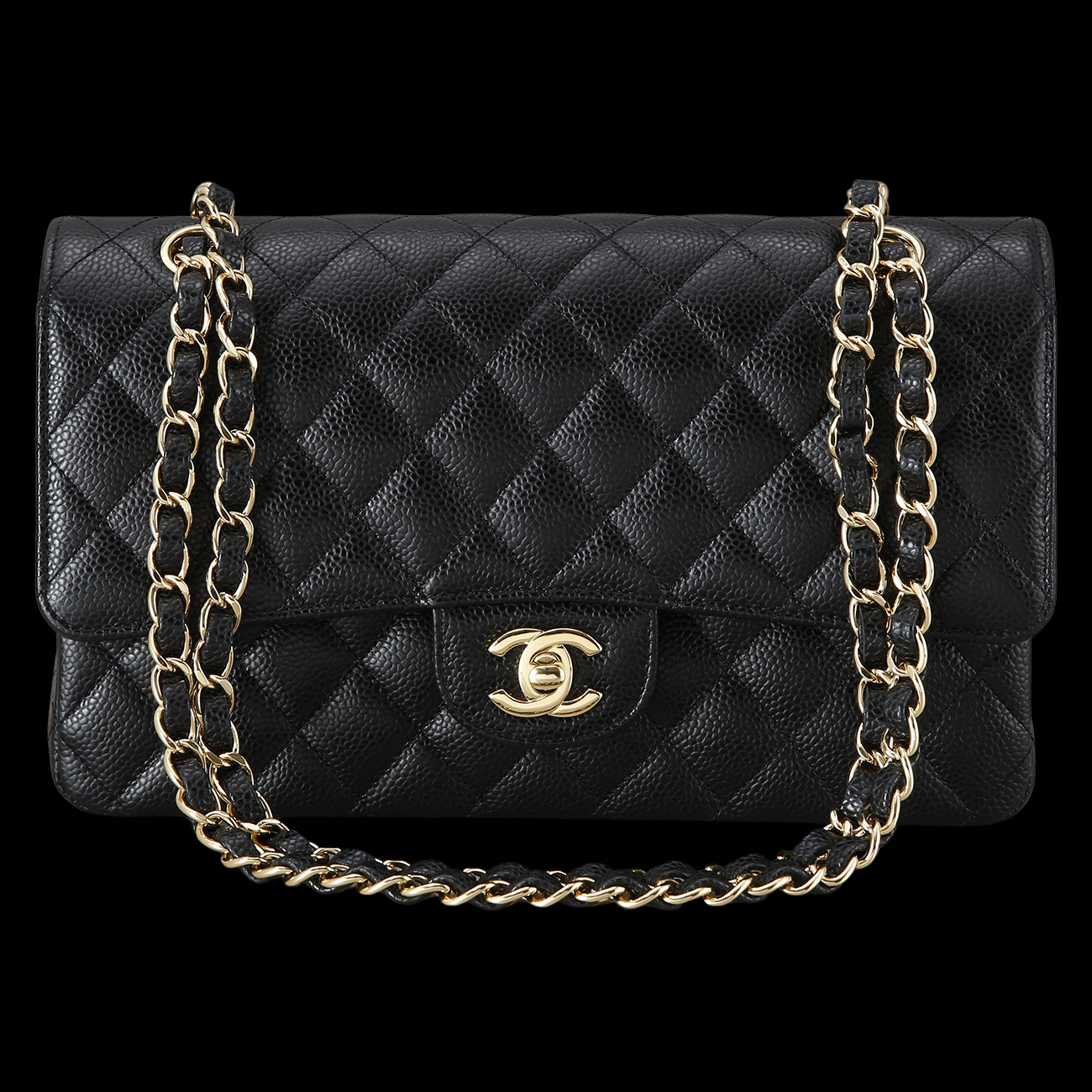 CHANEL(USED)샤넬 캐비어 클래식 미듐 플랩백