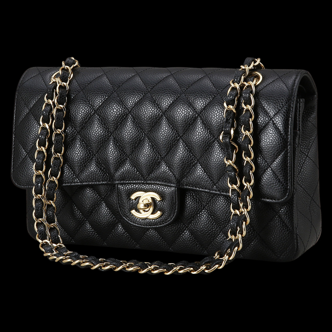 CHANEL(USED)샤넬 캐비어 클래식 미듐 플랩백