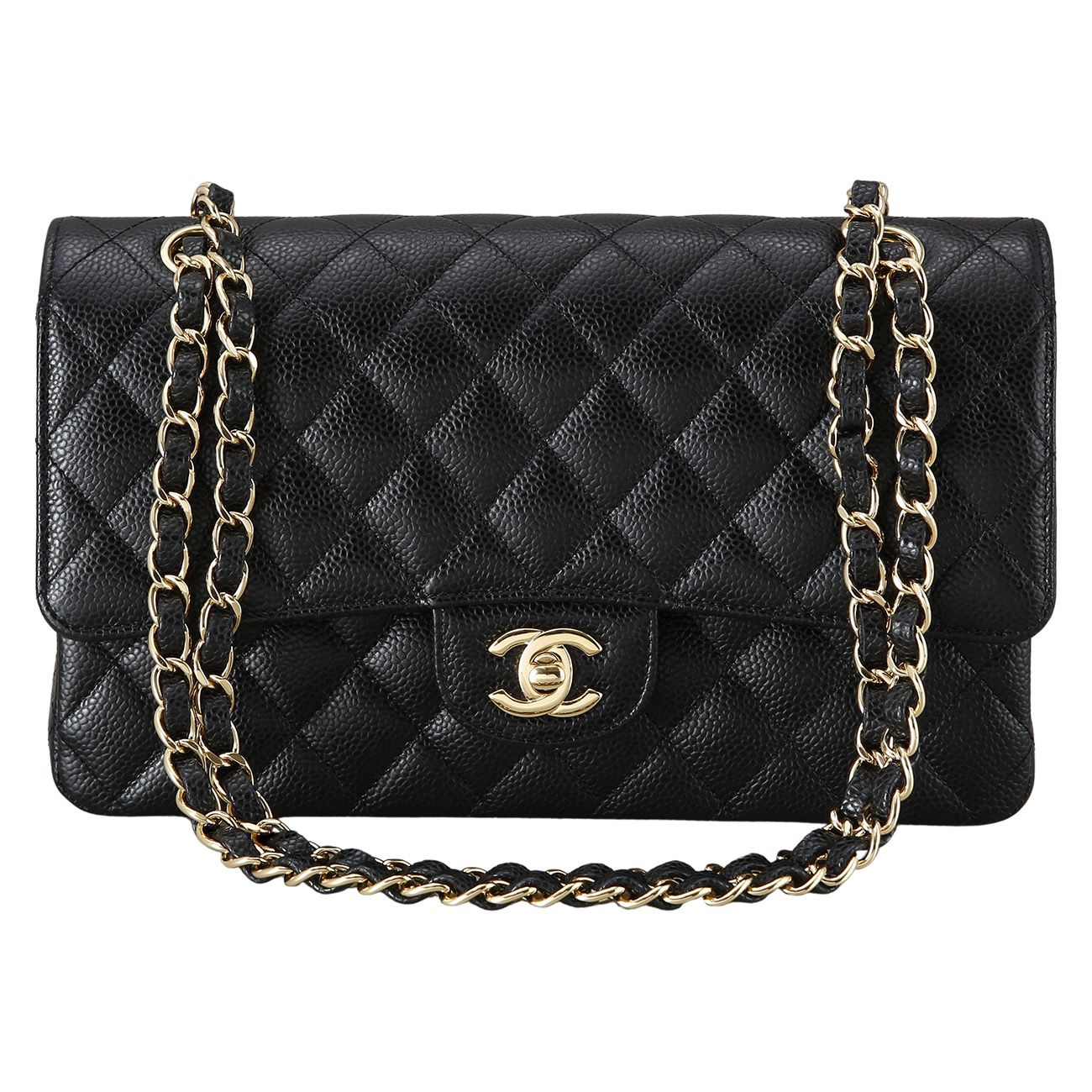 CHANEL(USED)샤넬 캐비어 클래식 미듐 플랩백