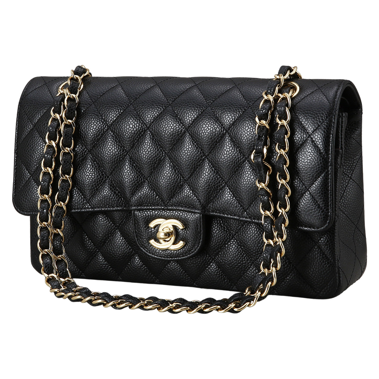 CHANEL(USED)샤넬 캐비어 클래식 미듐 플랩백
