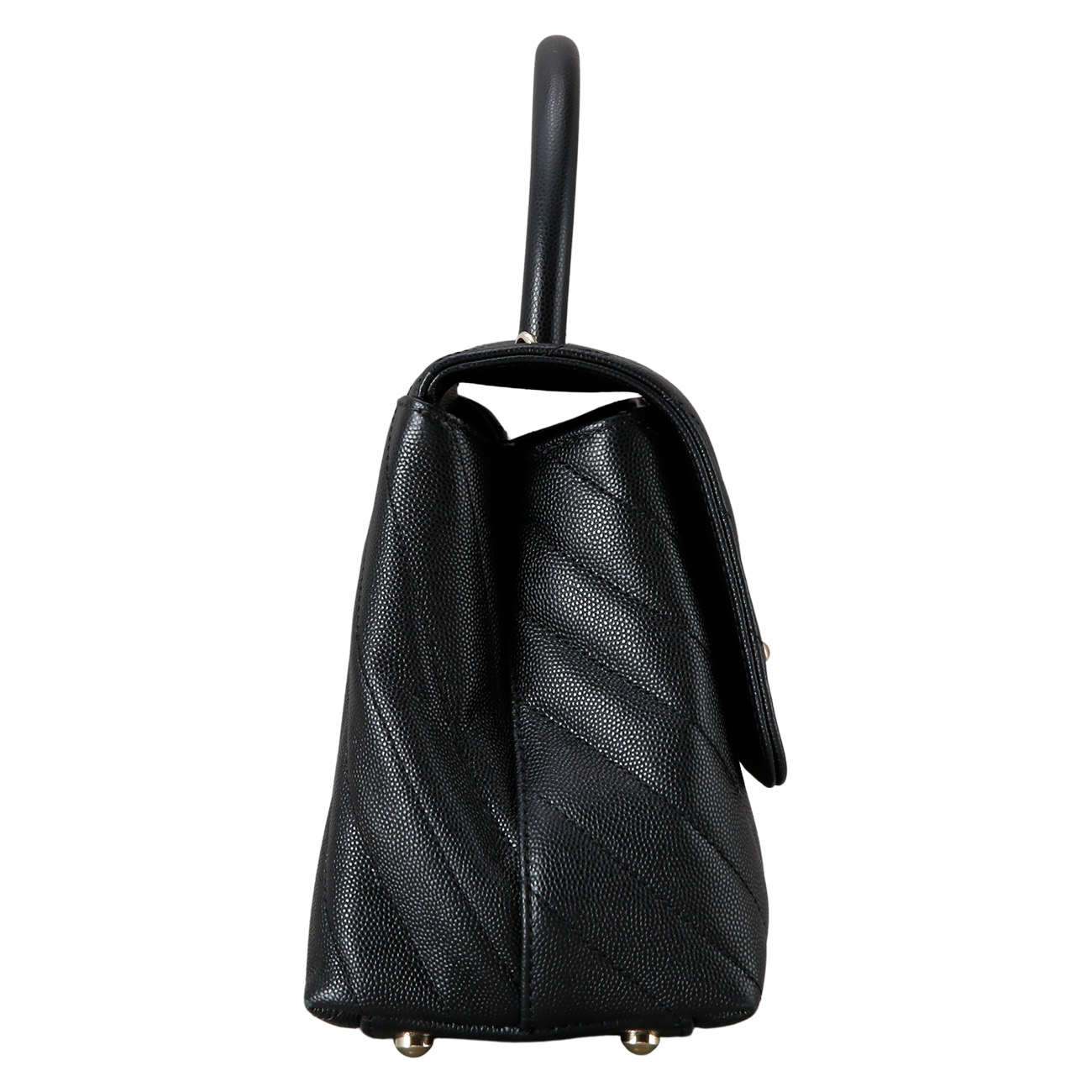 CHANEL(USED)샤넬 캐비어 쉐브론 코코핸들