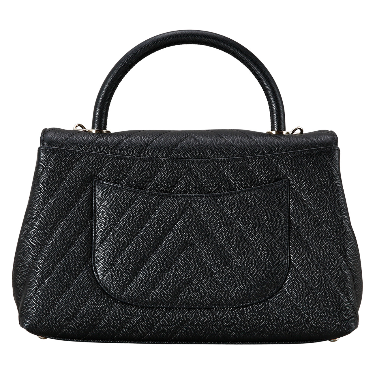 CHANEL(USED)샤넬 캐비어 쉐브론 코코핸들