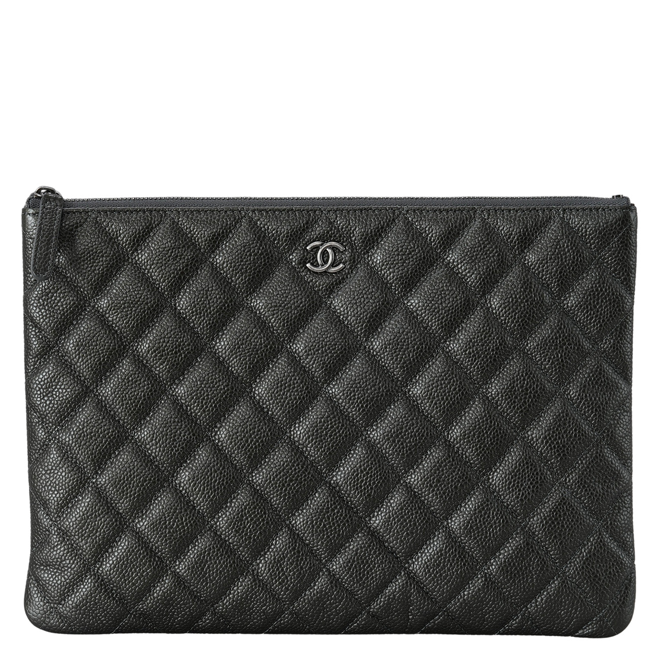CHANEL(USED)샤넬 클래식 캐비어 클러치 뉴미듐