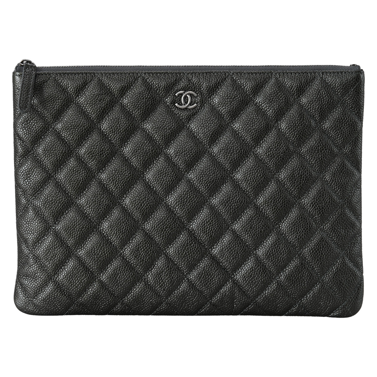 CHANEL(USED)샤넬 클래식 캐비어 클러치 뉴미듐