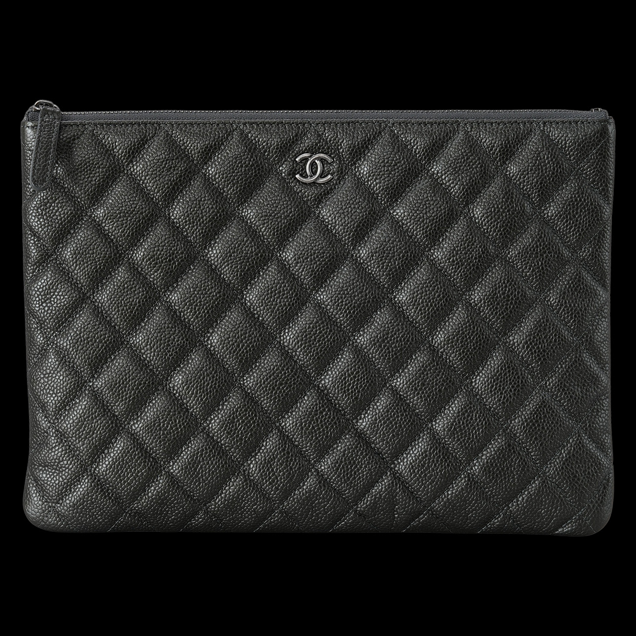 CHANEL(USED)샤넬 클래식 캐비어 클러치 뉴미듐