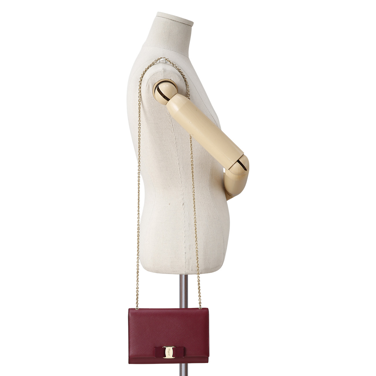 FERRAGAMO(USED)페레가모 사피아노 바라리본 지니 미니 크로스백