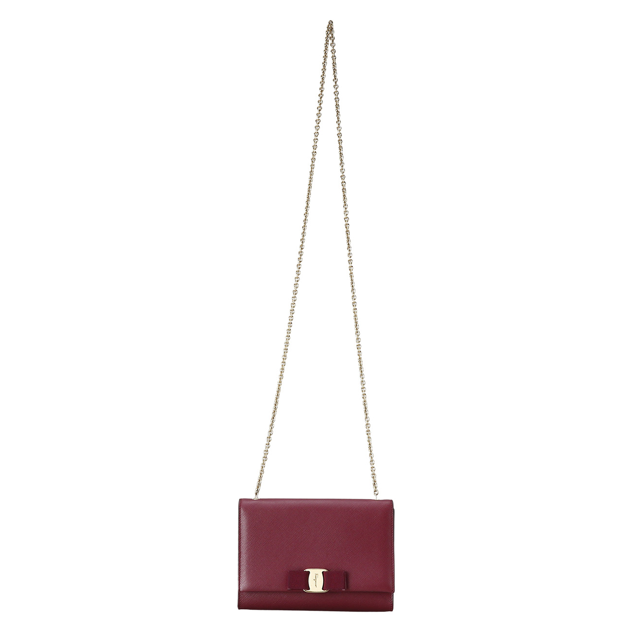 FERRAGAMO(USED)페레가모 사피아노 바라리본 지니 미니 크로스백