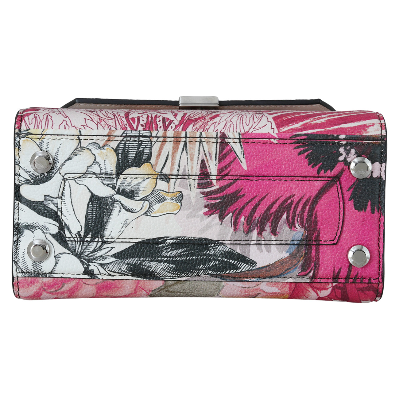 FERRAGAMO(USED)페레가모 박시즈 플라워 프린트 탑핸들백