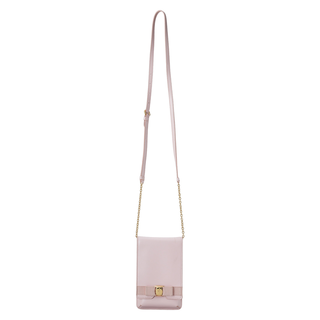 FERRAGAMO(USED)페레가모 바라리본 폰홀더 크로스백