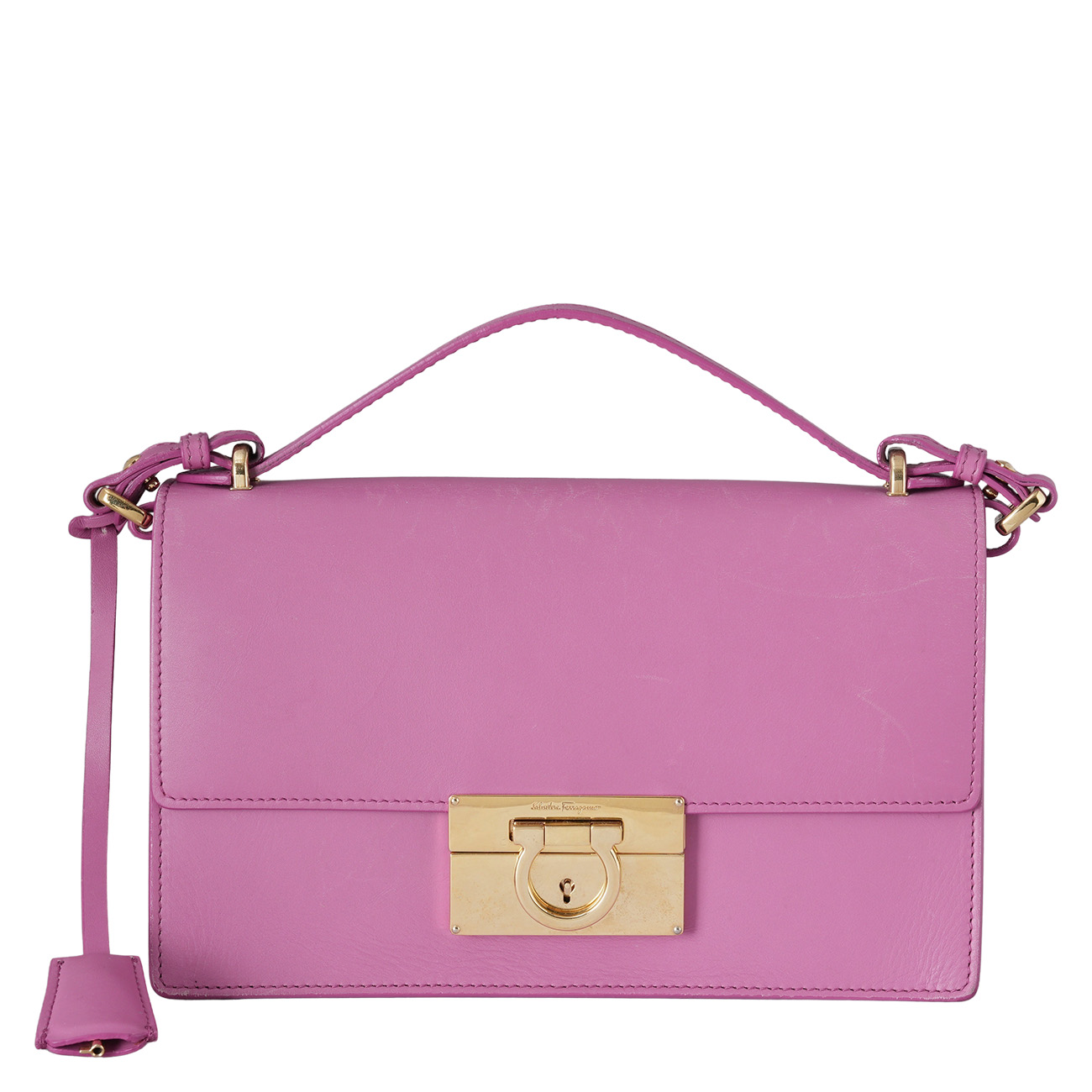 FERRAGAMO(USED)페레가모 간치니 플랩 크로스백