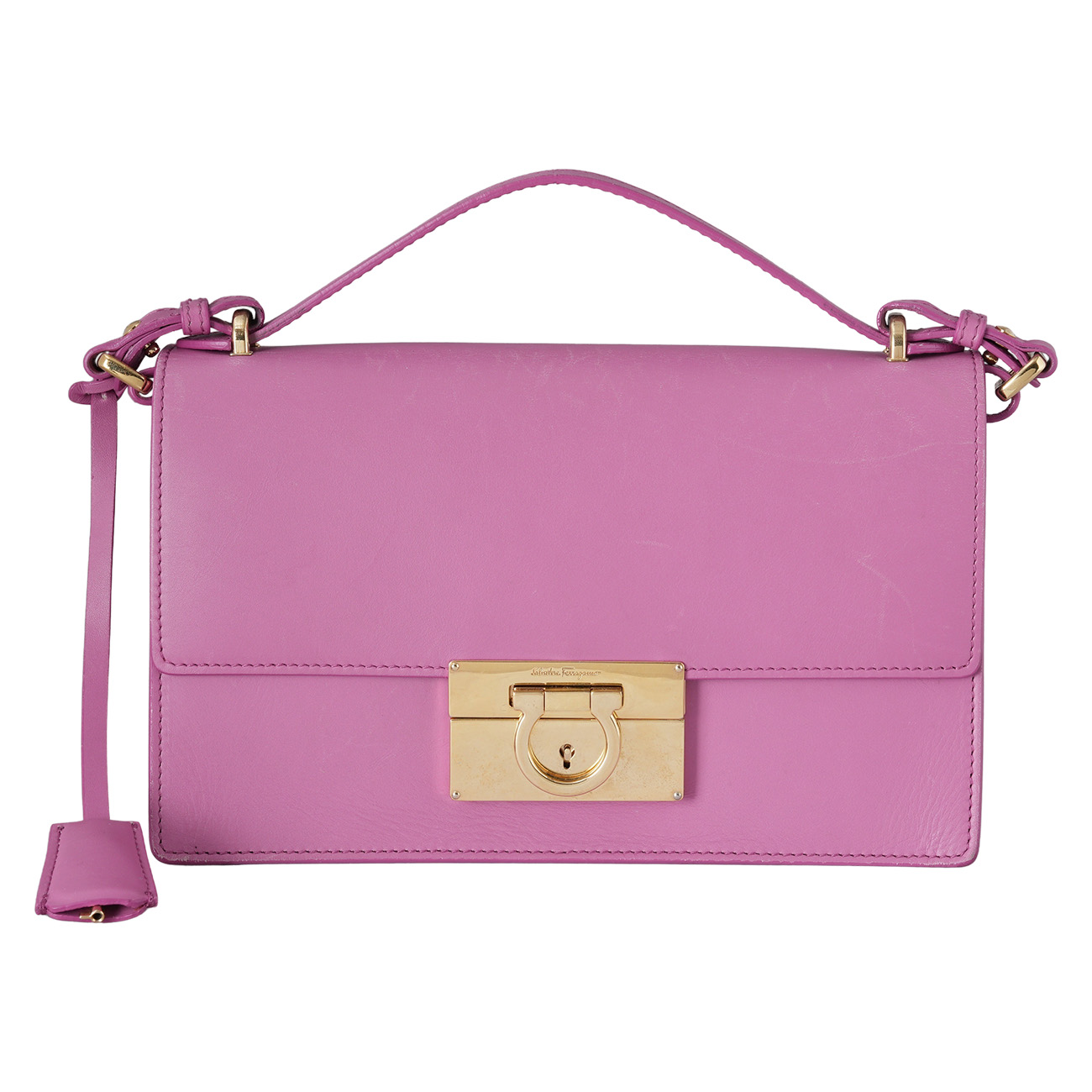 FERRAGAMO(USED)페레가모 간치니 플랩 크로스백