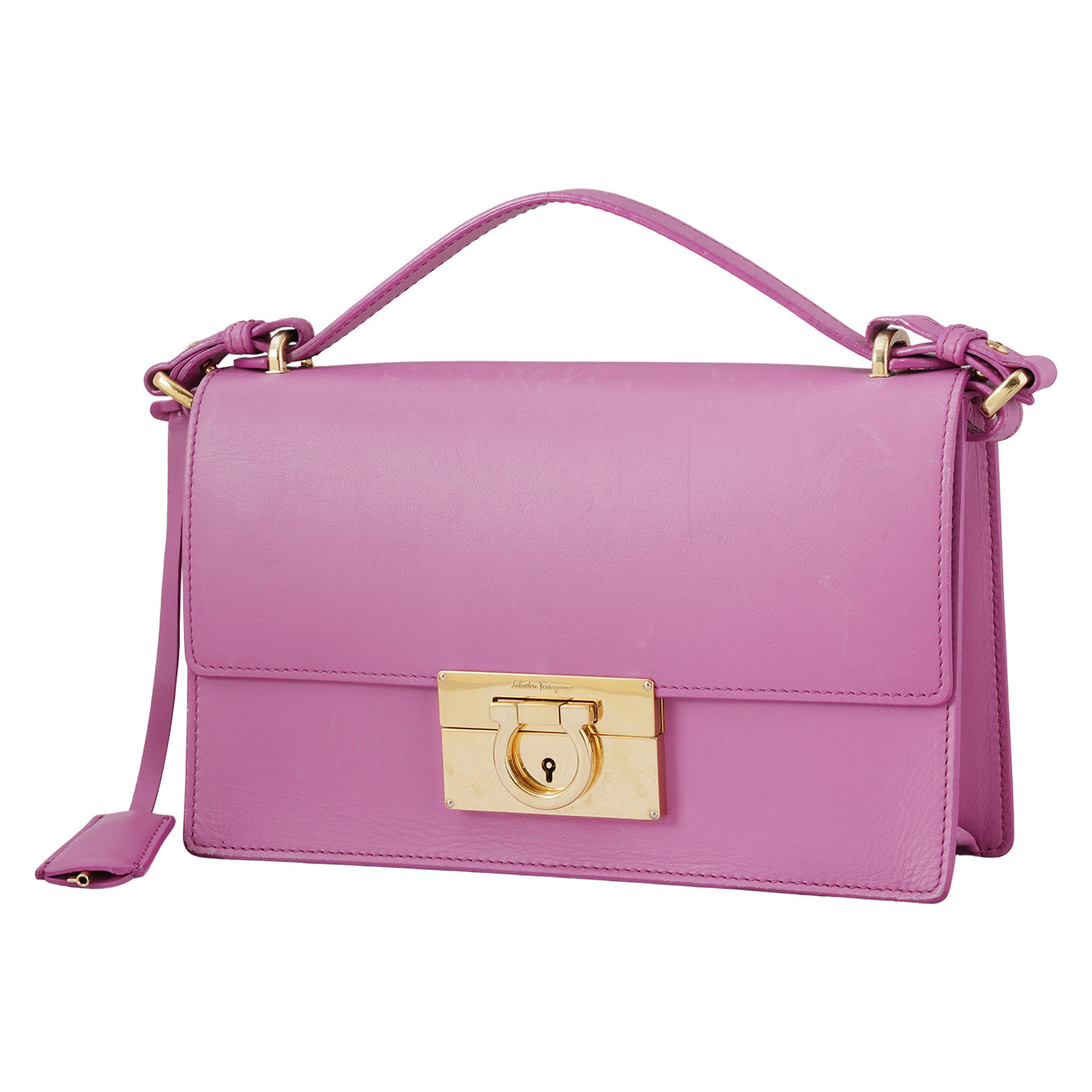 FERRAGAMO(USED)페레가모 간치니 플랩 크로스백