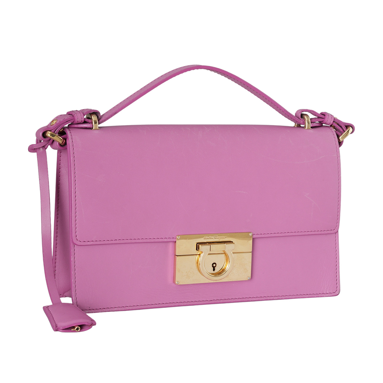 FERRAGAMO(USED)페레가모 간치니 플랩 크로스백