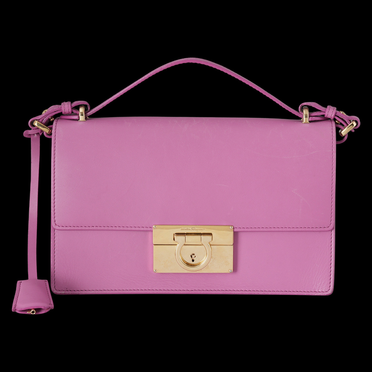 FERRAGAMO(USED)페레가모 간치니 플랩 크로스백