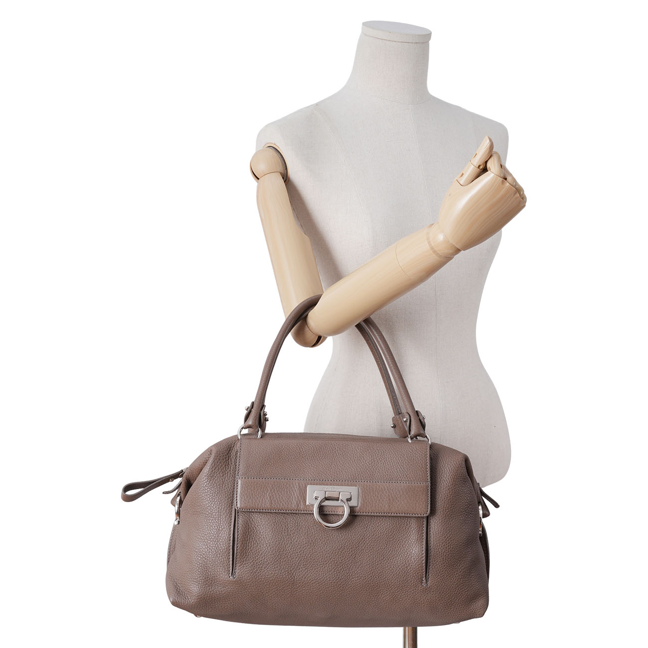 FERRAGAMO(USED)페레가모 21D304 간치니 레더 토트백