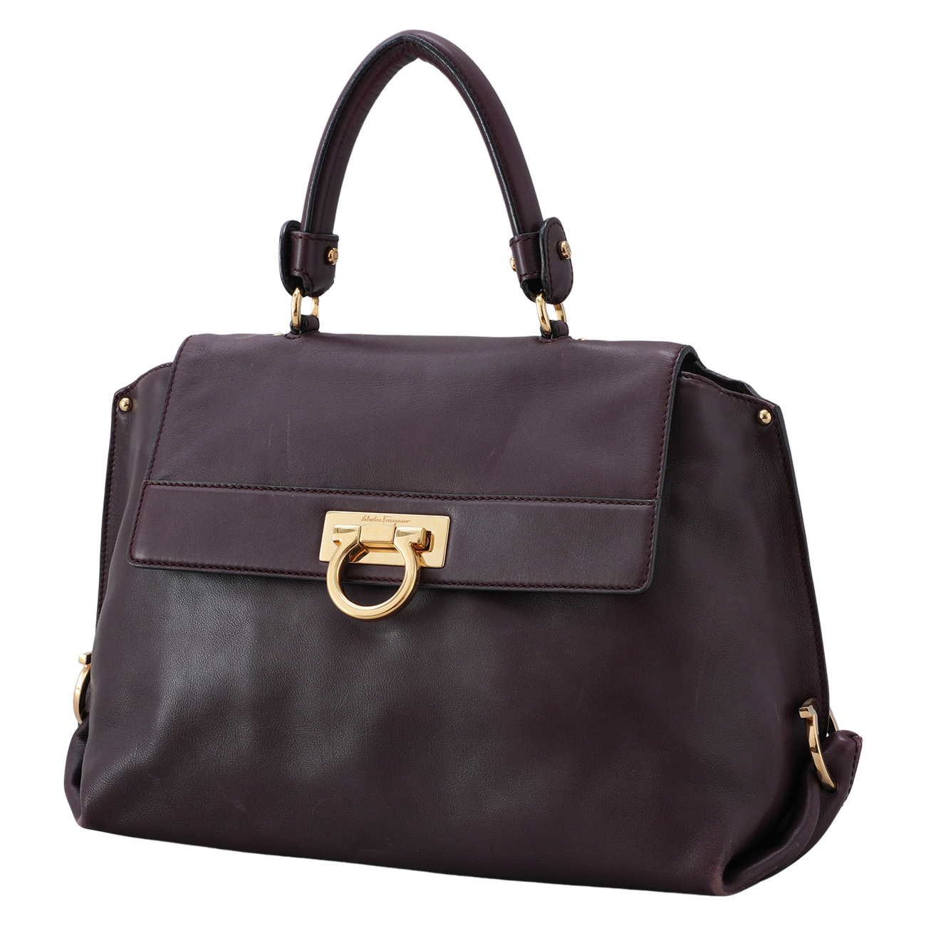 FERRAGAMO(USED)페레가모 간치니 탑핸들 숄더백