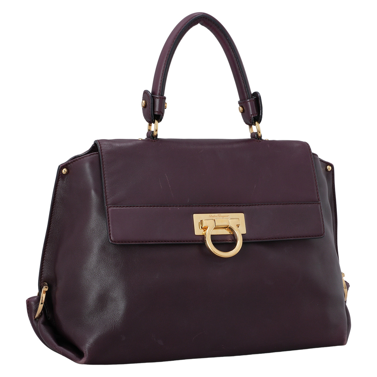 FERRAGAMO(USED)페레가모 간치니 탑핸들 숄더백