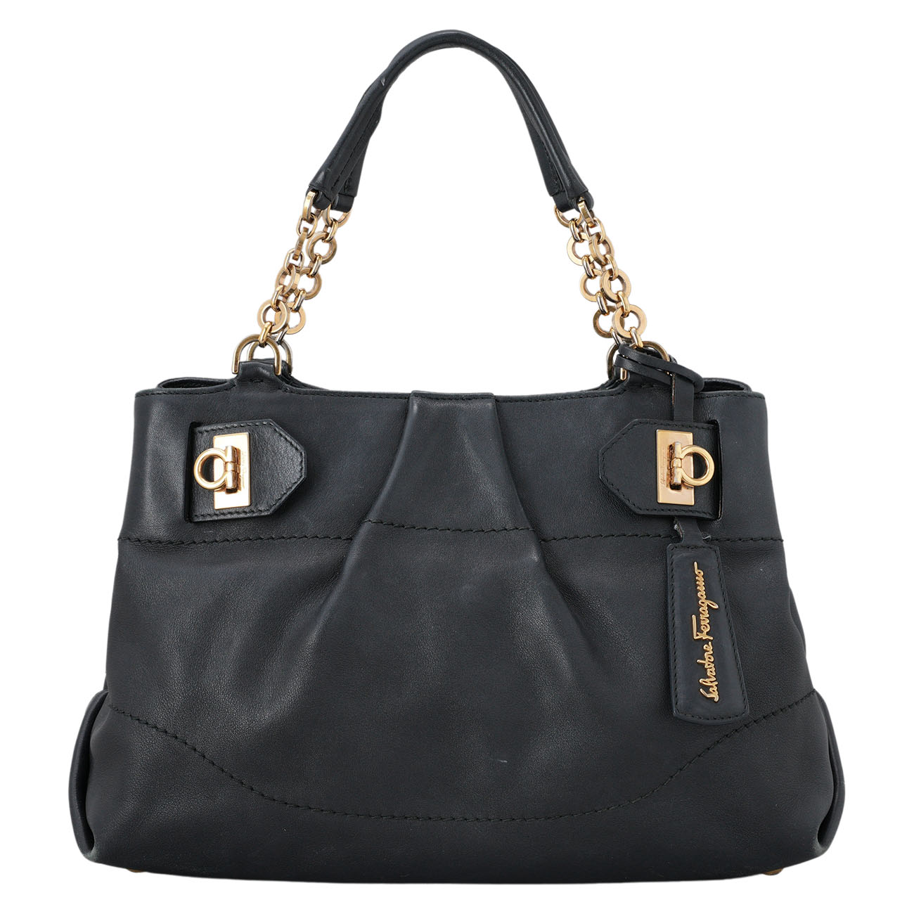 FERRAGAMO(USED)페레가모 레더 토트겸 숄더백