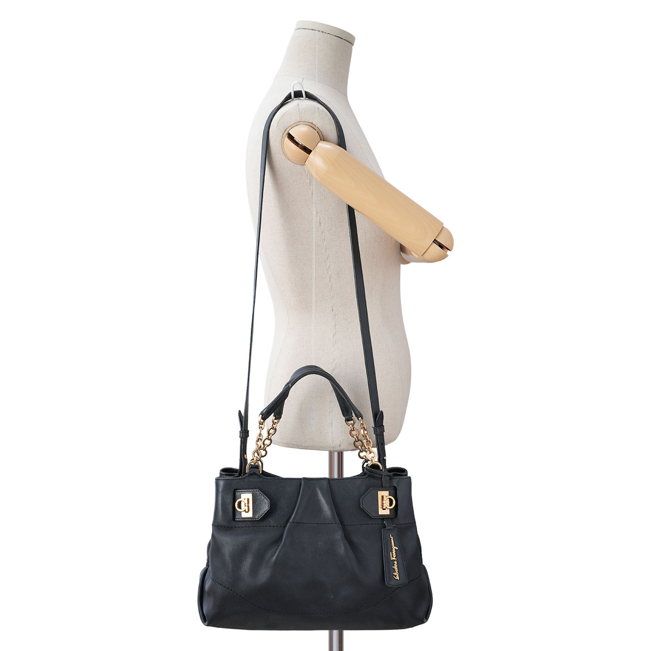 FERRAGAMO(USED)페레가모 레더 토트겸 숄더백