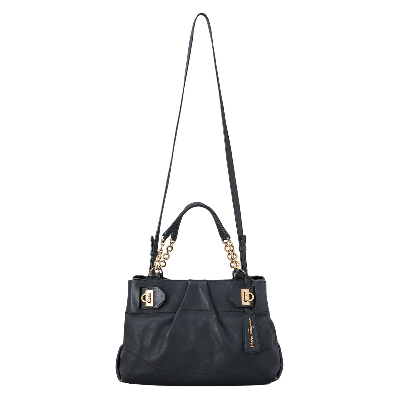 FERRAGAMO(USED)페레가모 레더 토트겸 숄더백