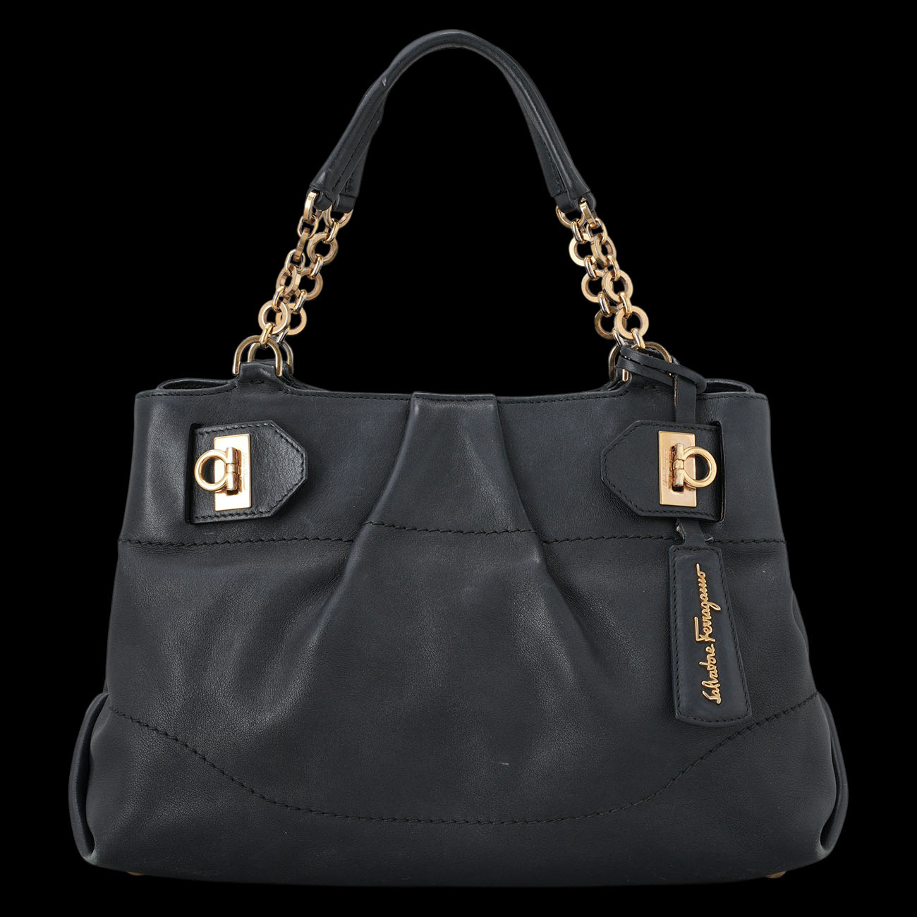 FERRAGAMO(USED)페레가모 레더 토트겸 숄더백