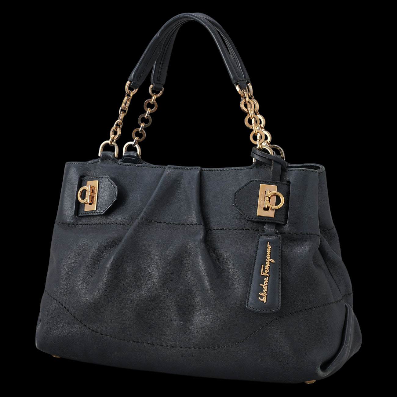 FERRAGAMO(USED)페레가모 레더 토트겸 숄더백