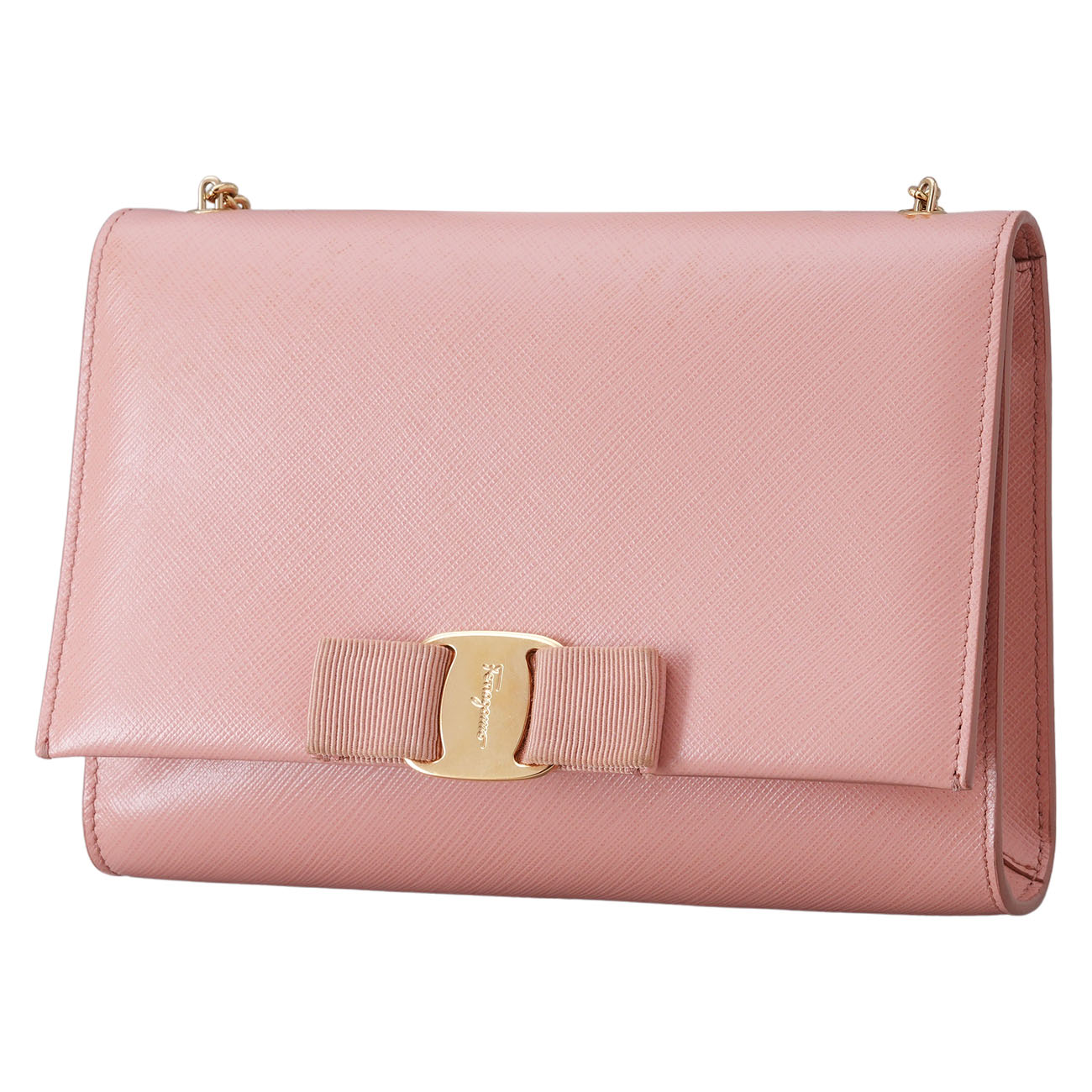 FERRAGAMO(USED)페레가모 바라보우 체인 크로스백