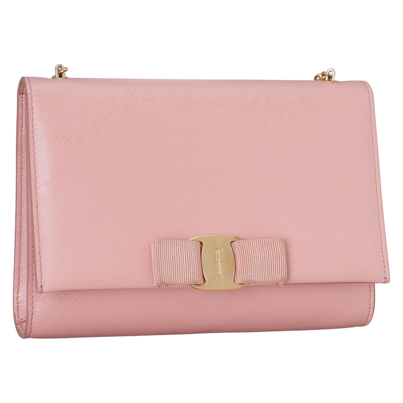 FERRAGAMO(USED)페레가모 바라보우 체인 크로스백