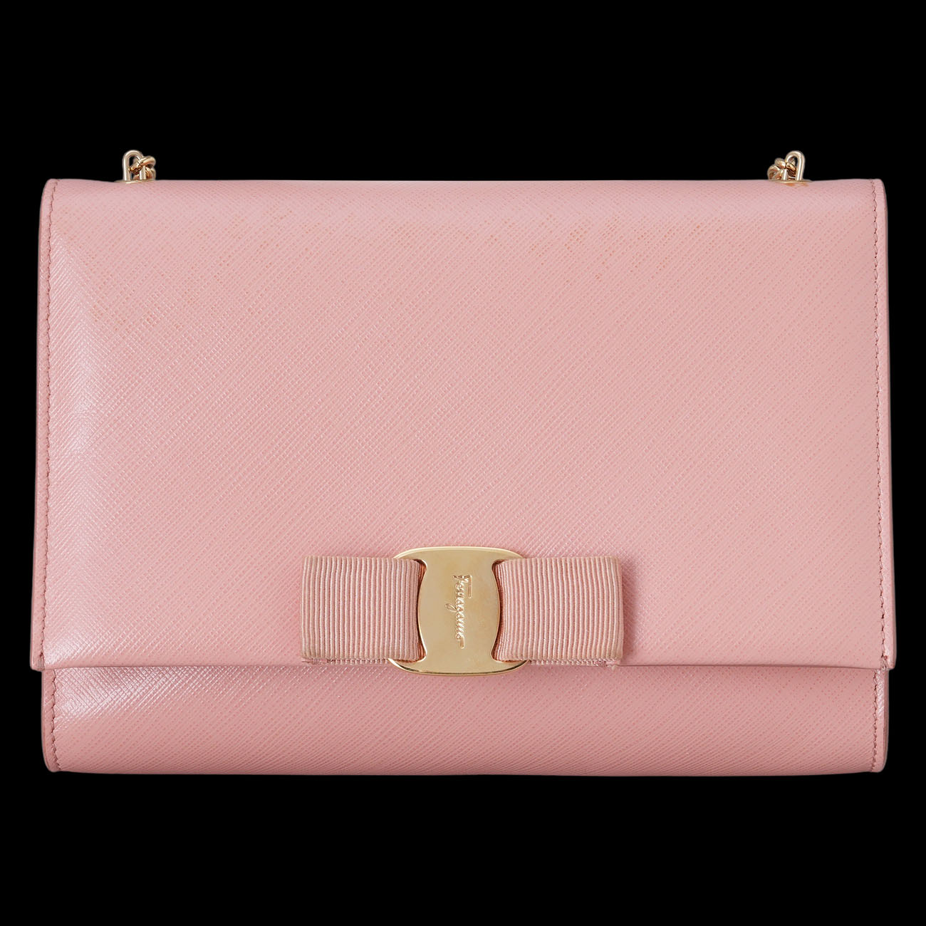 FERRAGAMO(USED)페레가모 바라보우 체인 크로스백