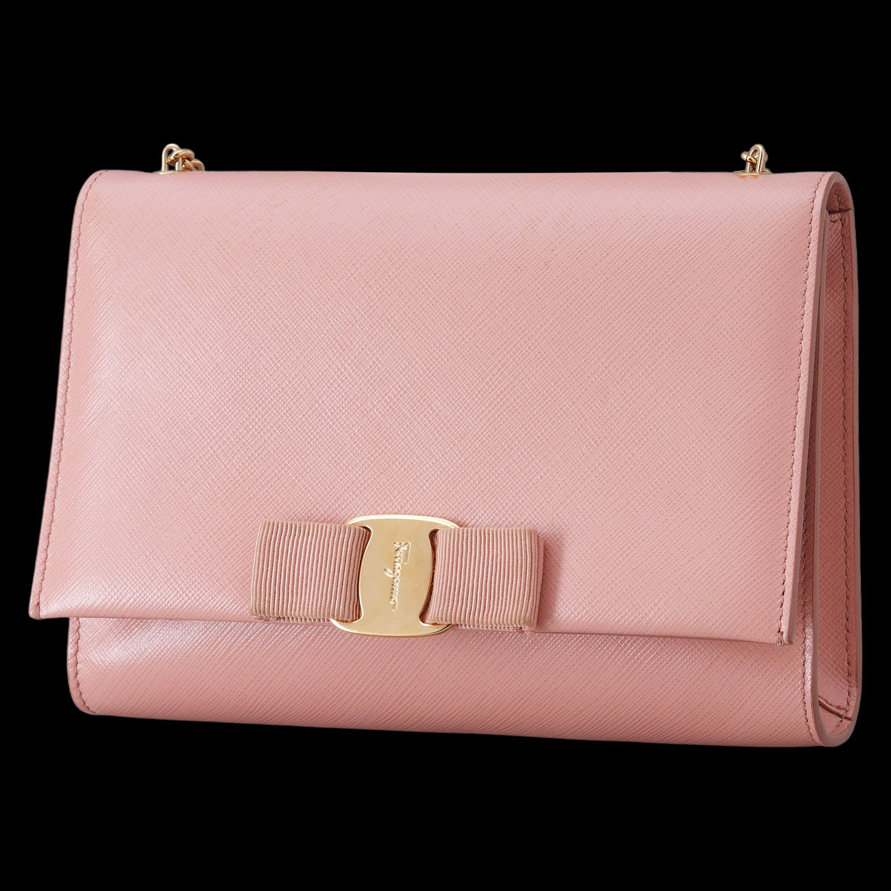 FERRAGAMO(USED)페레가모 바라보우 체인 크로스백