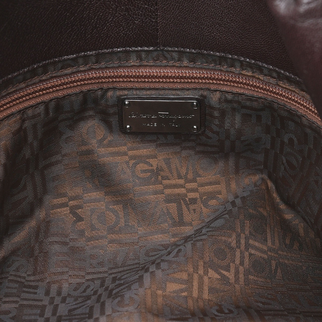 FERRAGAMO(USED)페레가모 스웨이드 토트백