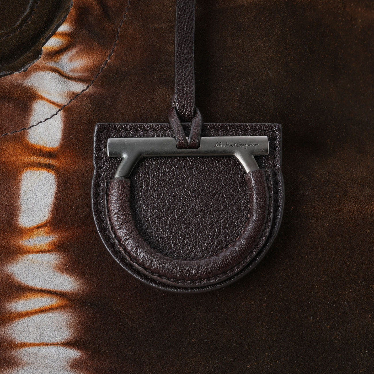 FERRAGAMO(USED)페레가모 스웨이드 토트백