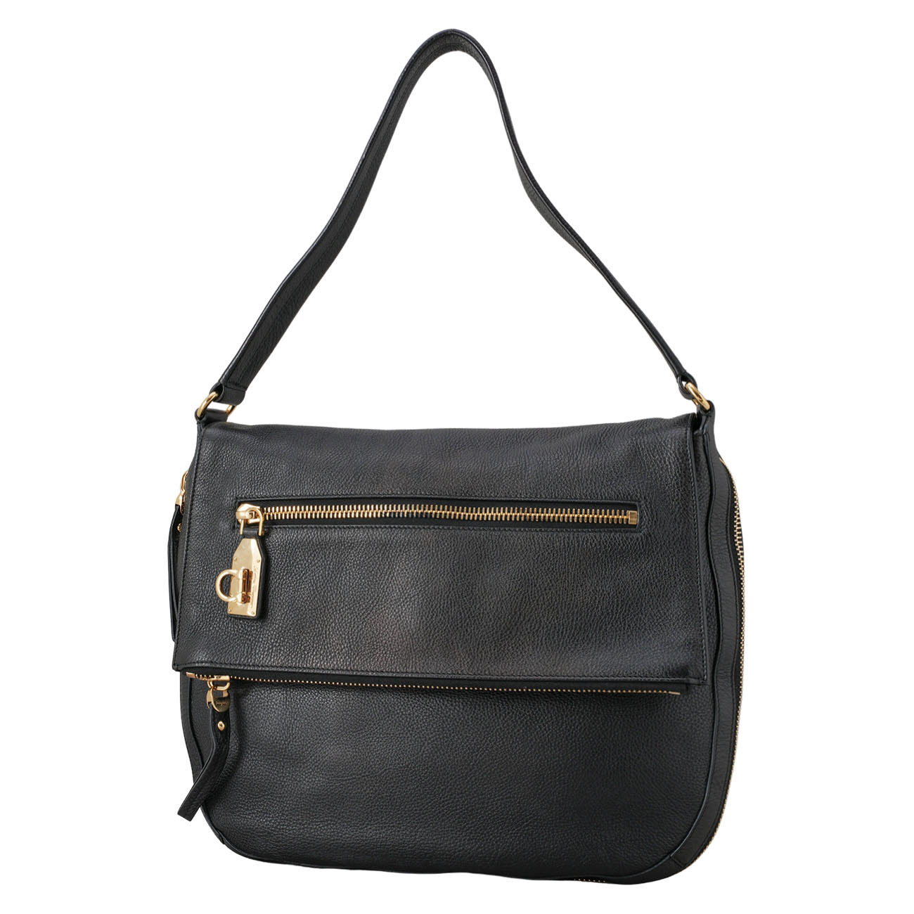 FERRAGAMO(USED)페라가모 간치니 레더 숄더백