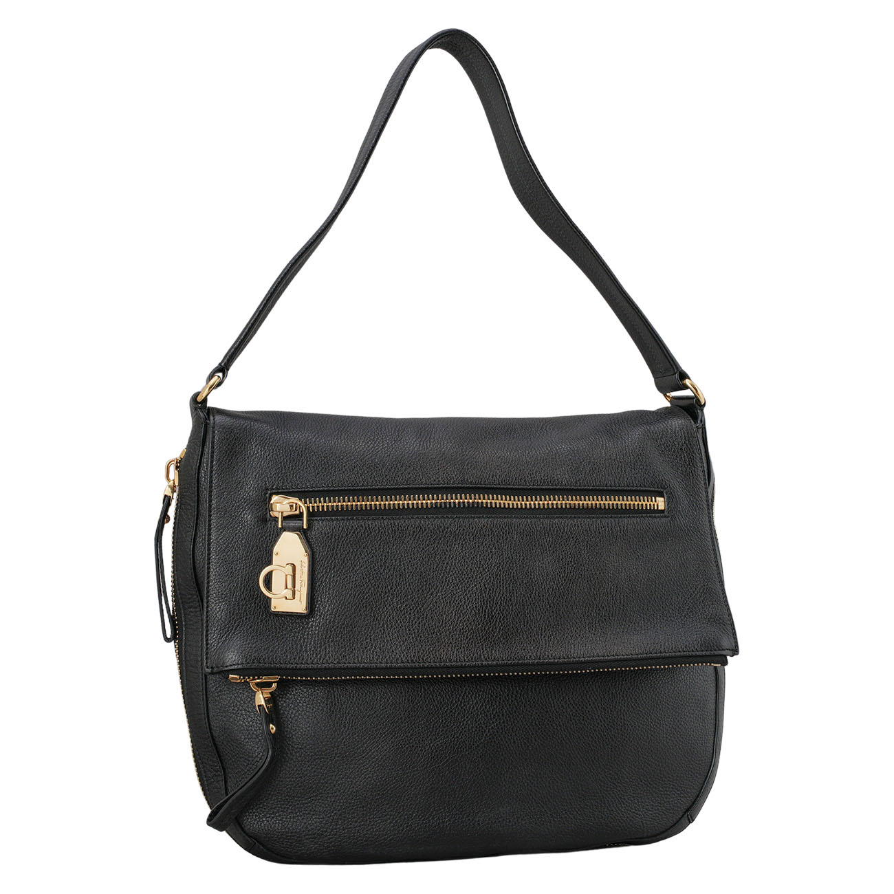 FERRAGAMO(USED)페라가모 간치니 레더 숄더백
