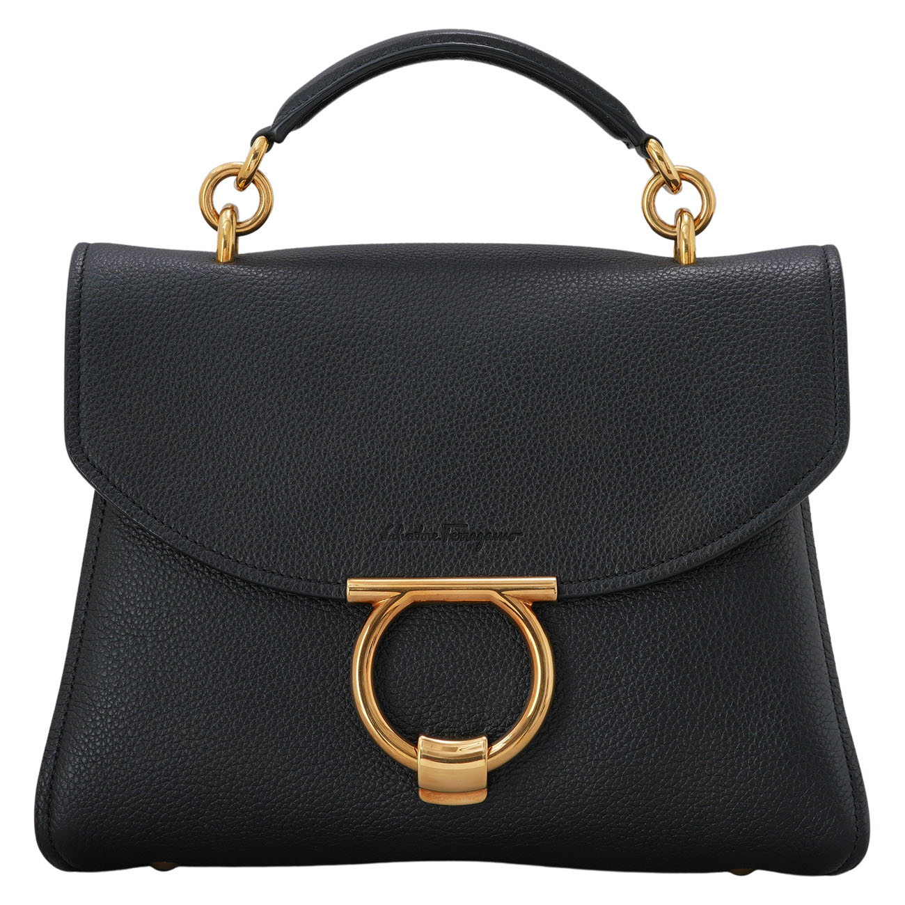 FERRAGAMO(USED)페레가모 간치니 마고 스몰 탑핸들 숄더백