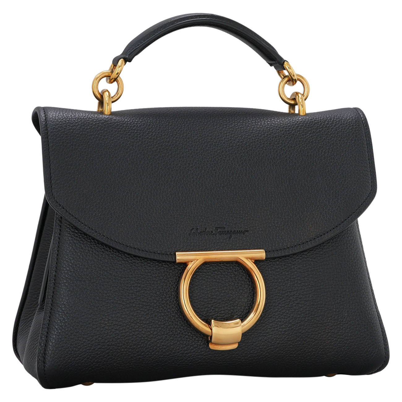 FERRAGAMO(USED)페레가모 간치니 마고 스몰 탑핸들 숄더백