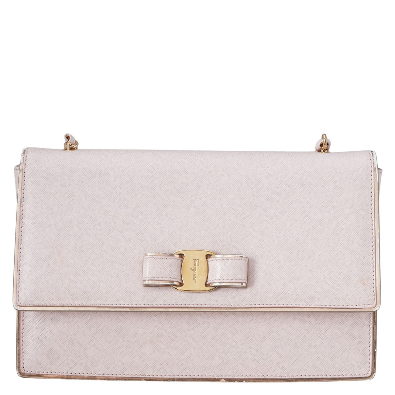 FERRAGAMO(USED)페레가모 바라리본 체인 숄더백