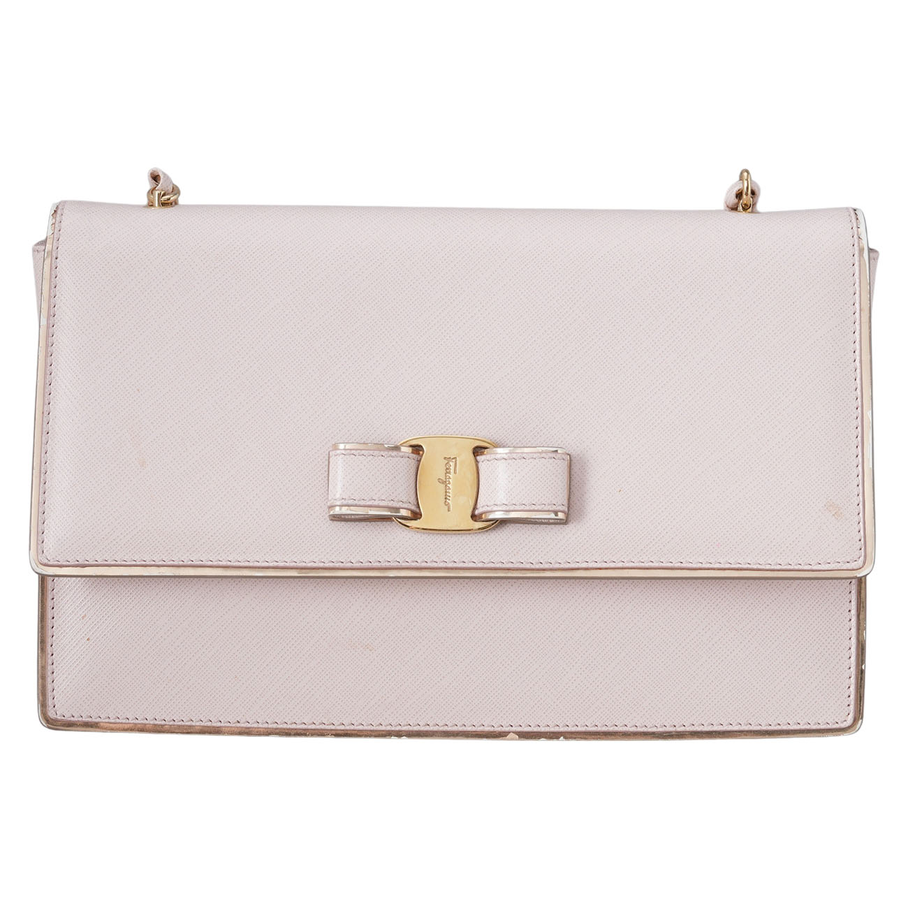FERRAGAMO(USED)페레가모 바라리본 체인 숄더백