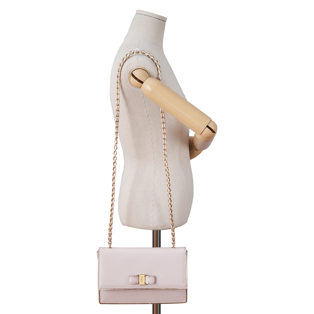 FERRAGAMO(USED)페레가모 바라리본 체인 숄더백