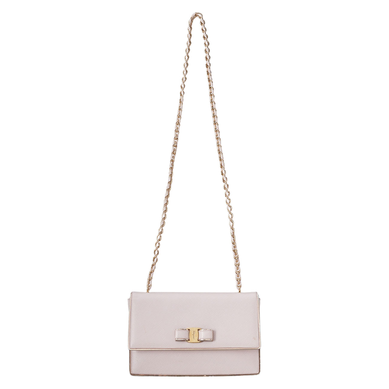 FERRAGAMO(USED)페레가모 바라리본 체인 숄더백