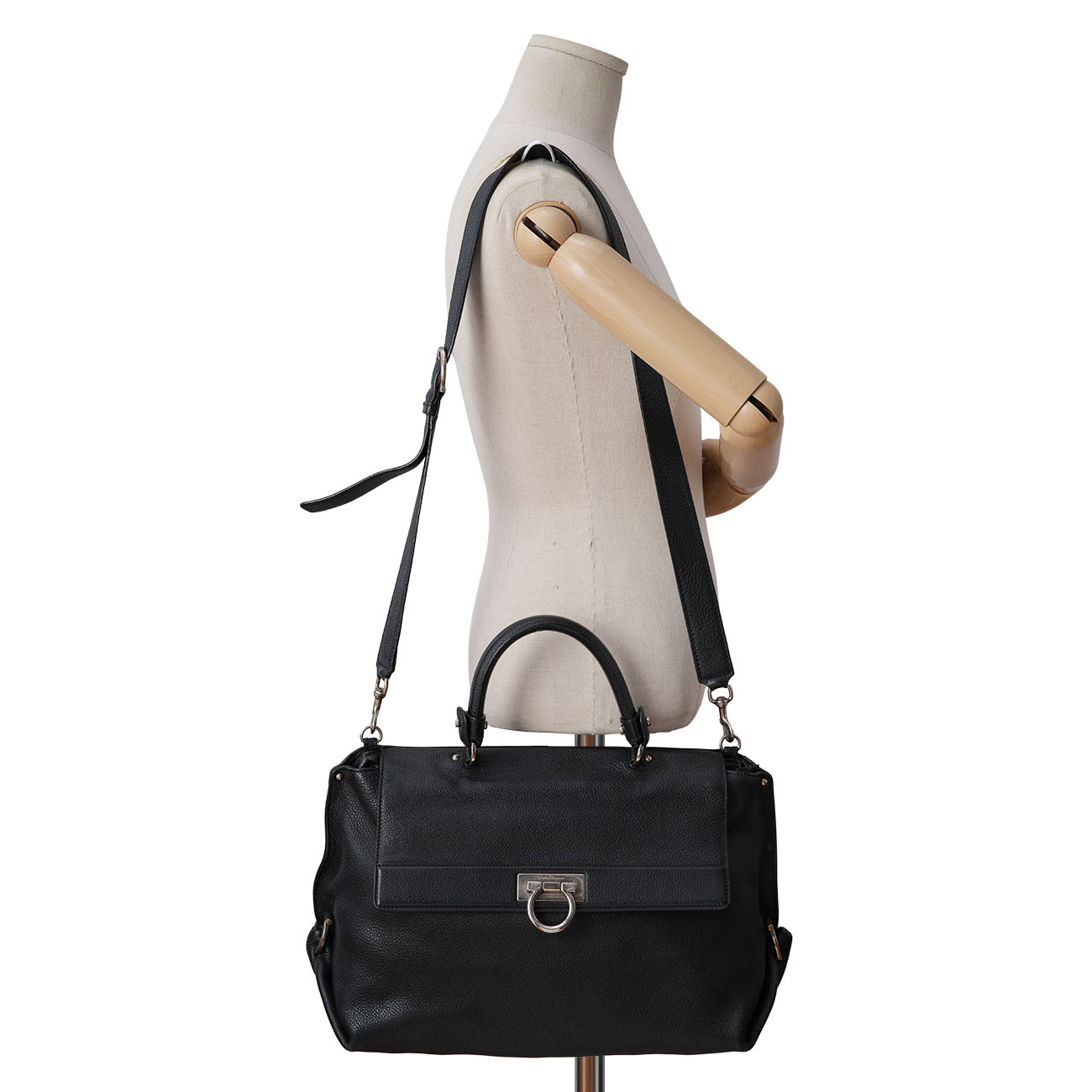 FERRAGAMO(USED)페레가모 간치니 토트겸 숄더백