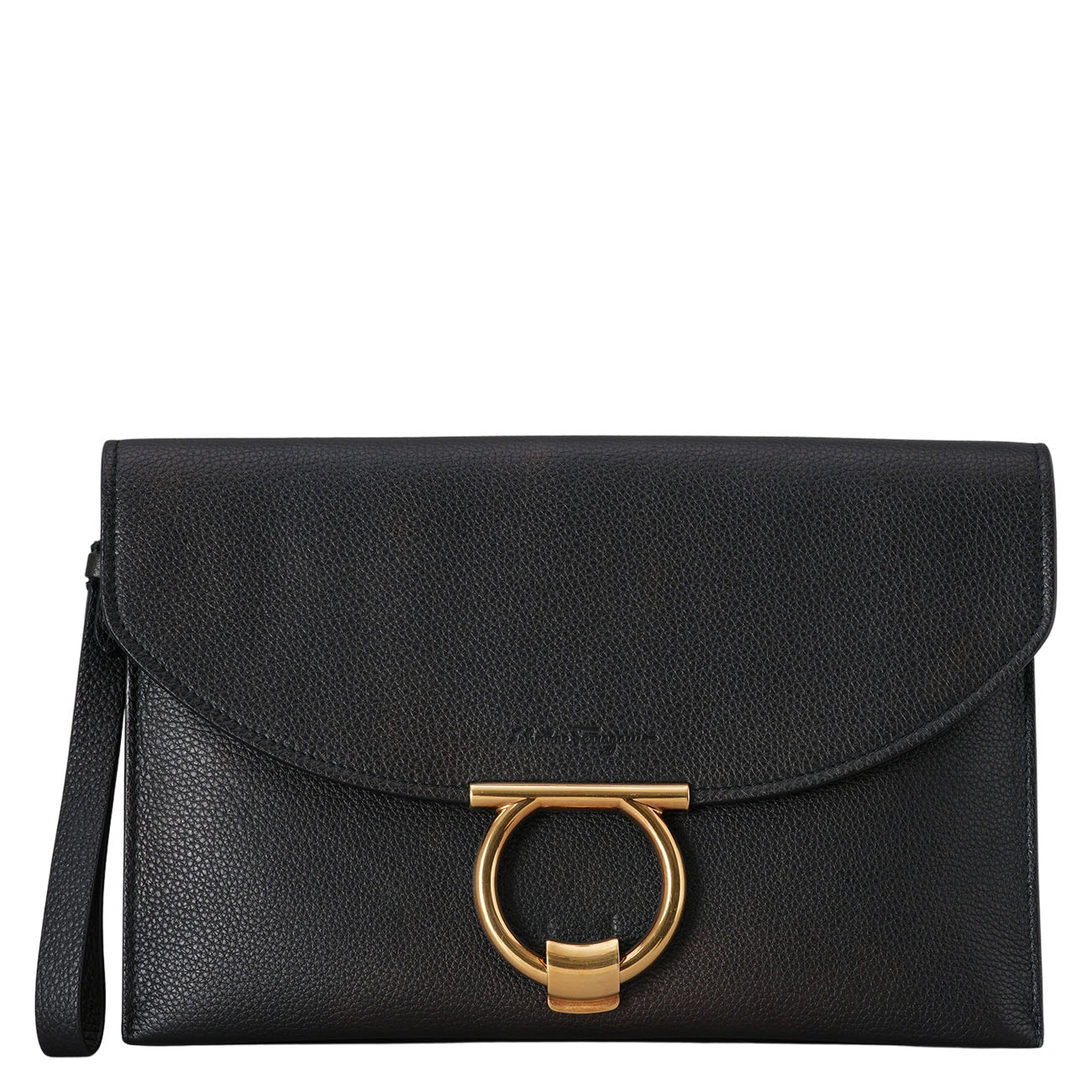 FERRAGAMO(USED)페레가모 21 H770 스트랩 클러치백 블랙