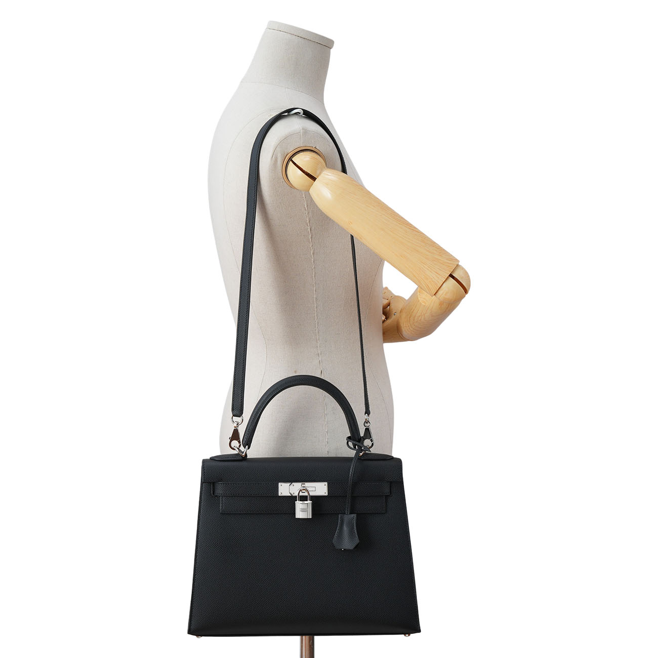 HERMES(USED)에르메스 켈리 28 블랙 은장