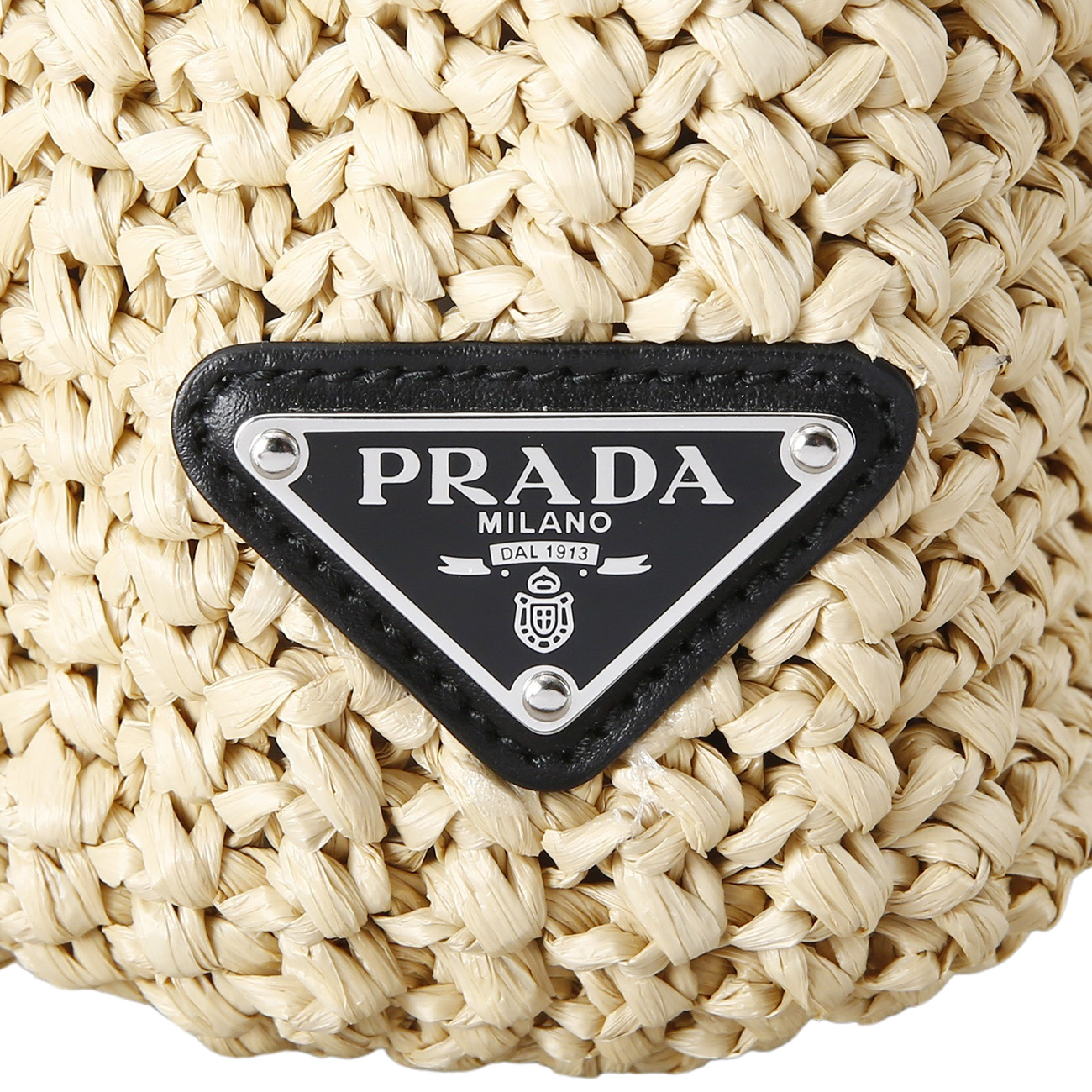 PRADA(USED)프라다 1BG422 소형 라피아 토트 백