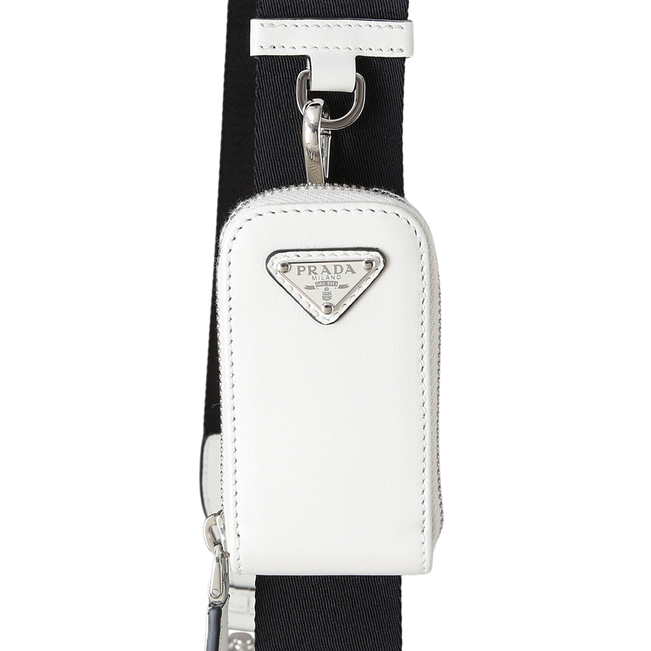 PRADA(USED)프라다 1BH190 트라이앵글 레더 숄더백