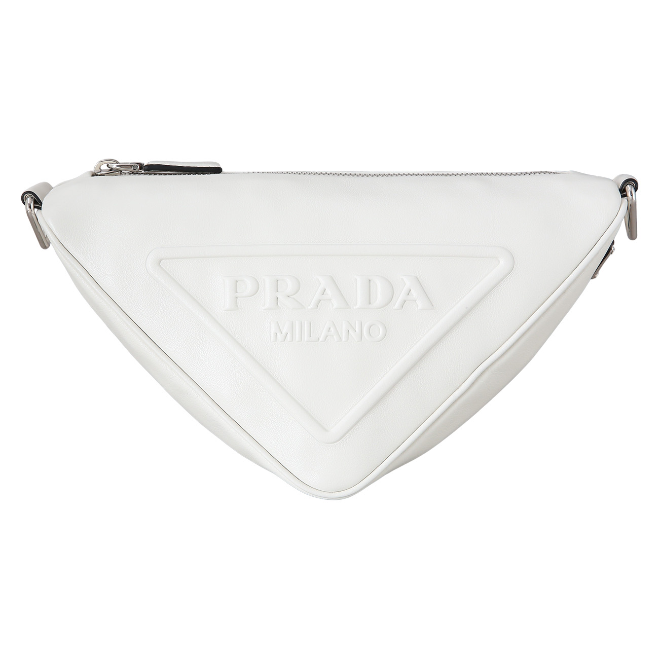 PRADA(USED)프라다 1BH190 트라이앵글 레더 숄더백
