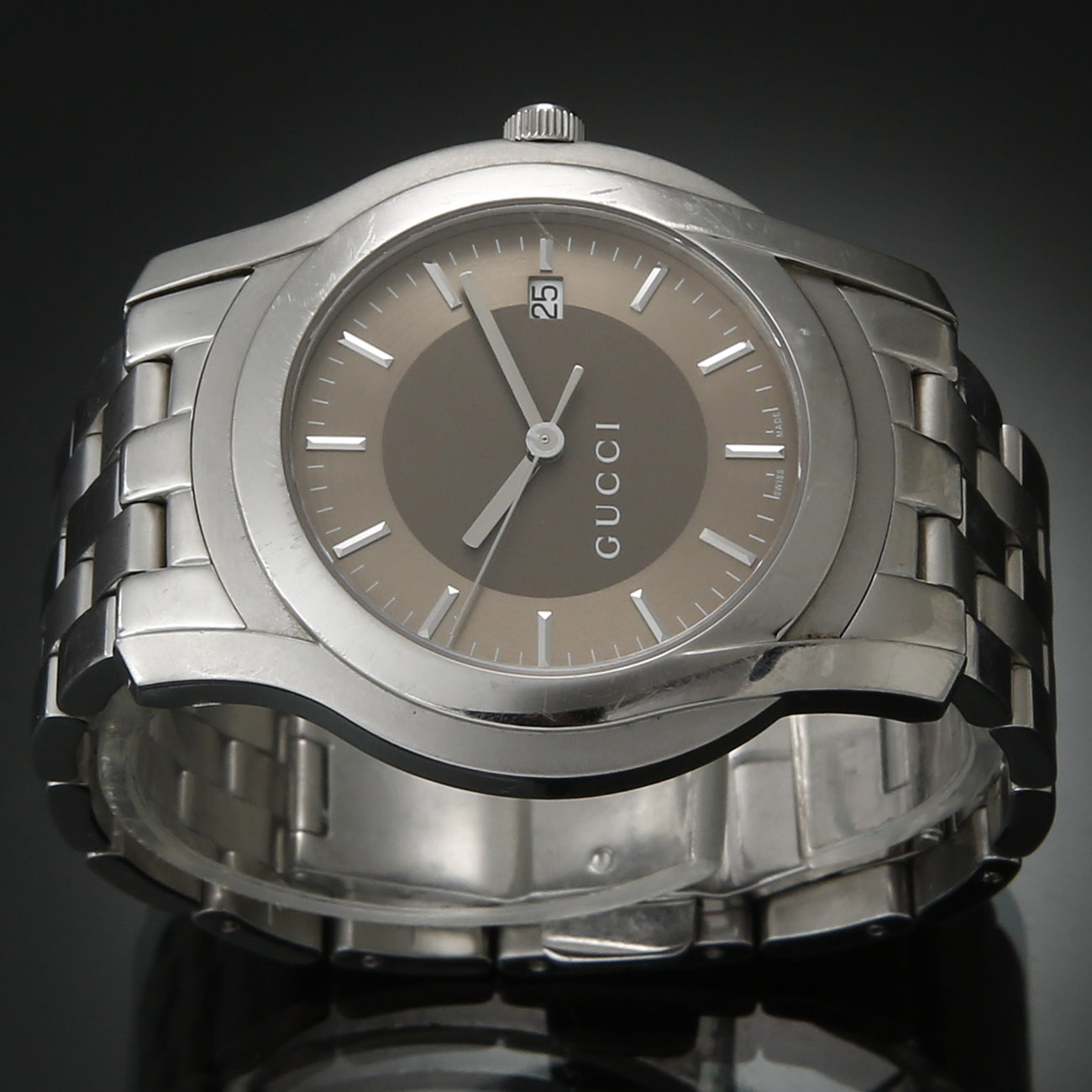 GUCCI(USED)구찌 스틸 워치 5500XL