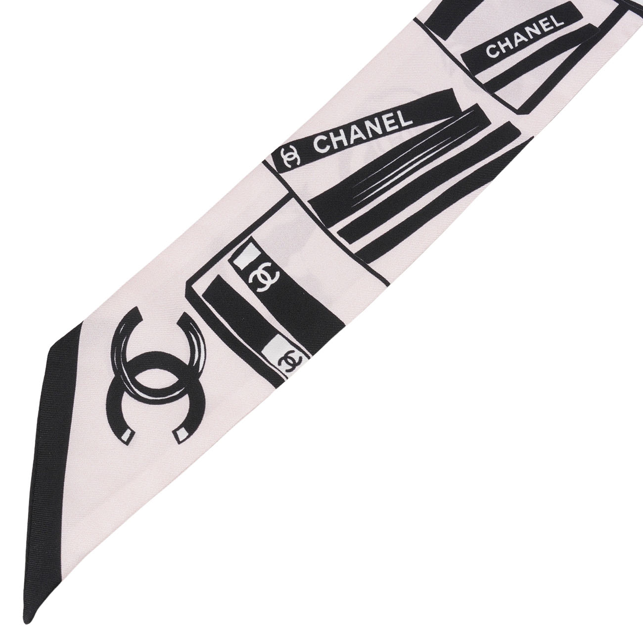 CHANEL(USED)샤넬 트윌리 핑크&블랙